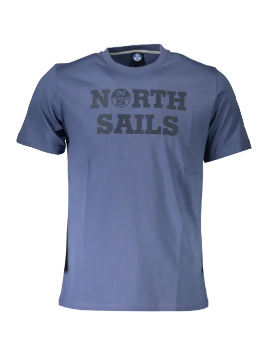 "North Sails T-Shirts im Sale | Kurzarm TShirt Rundhals Logo Blau North Sails online kaufen"|Planet-Deluxe