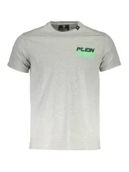 "Plein Sport T-Shirts im Sale | Graues Plein Sport Logo T-Shirt mit Rundhalsausschnitt online kaufen"|Planet-Deluxe