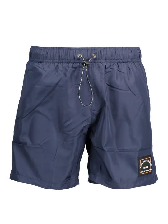 "Karl Lagerfeld Beachwear Badehosen im Sale | KARL LAGERFELD Badeshorts mit Taschen und Kordelzug online kaufen"|Planet-Deluxe