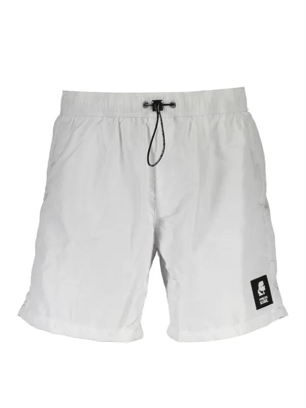 "Karl Lagerfeld Beachwear Badehosen im Sale | KARL LAGERFELD Badeshorts mit Taschen und Innenhose online kaufen"|Planet-Deluxe