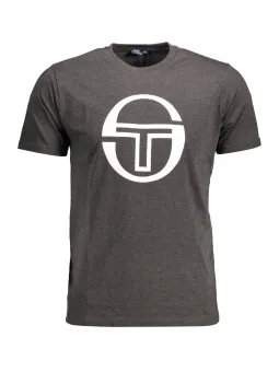 "Sergio Tacchini Graues Logo T-Shirt – Stilvoll & Komfortabel"