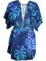 "Desigual Kleider im Sale | Rückenfreies V-Kleid mit Kontrastdetails und Logoprint online kaufen"|Planet-Deluxe