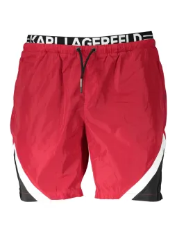 "KARL LAGERFELD Badehose - Stilvolle Kontrastdetails & Logo"