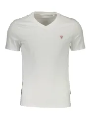 "GUESS JEANS T-Shirts im Sale | Bio Baumwolle V-Ausschnitt T-Shirt mit Logo von GUESS JEANS online kaufen"|Planet-Deluxe
