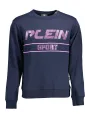 "Plein Sport Sweatshirts im Sale | Kontrast Sweatshirt mit Print und Logo in Blau Navy online kaufen"|Planet-Deluxe