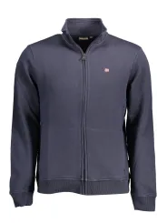 "Napapijri Sweatshirts im Sale | Napapijri Sweatshirt mit Stickerei und Reißverschluss Blau online kaufen"|Planet-Deluxe