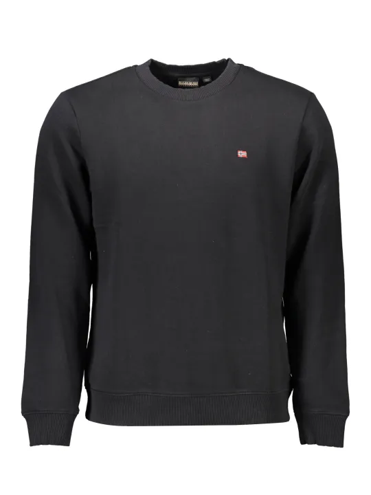 "Napapijri Sweatshirts im Sale | Langarm Sweatshirt Rundhals Bio Baumwolle Logo Napapijri online kaufen"|Planet-Deluxe