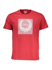 "GIAN MARCO VENTURI T-Shirts im Sale | GIAN MARCO VENTURI ROTES LOGO TSHIRT RUNDHALS DRUCK  online kaufen"|Planet-Deluxe