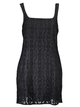 "Desigual Ärmelloses Kleid mit Kontrast & Reißverschluss"