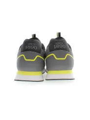 US Polo Sneakers Grau mit Kontrast & Logo - Stilvoll & Modern
