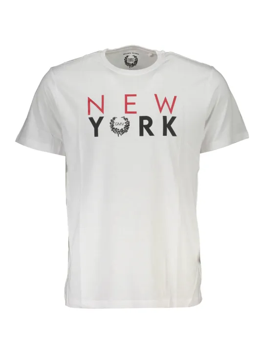 "GIAN MARCO VENTURI T-Shirts im Sale | GIAN MARCO VENTURI LOGO TSHIRT RUNDHALS KURZARM WEISS online kaufen"|Planet-Deluxe