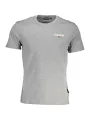 "Napapijri T-Shirts im Sale | Napapijri Kurzarmshirt Rundhals Grau mit Print Logo online kaufen"|Planet-Deluxe