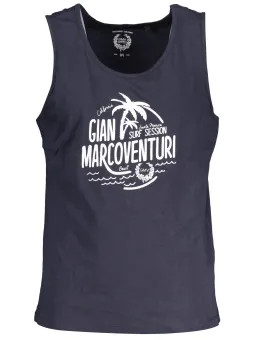 GIAN MARCO VENTURI Logo Tanktop Blau - Stilvoll & Modern