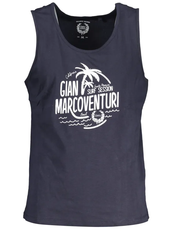 GIAN MARCO VENTURI Logo Tanktop Blau - Stilvoll & Modern