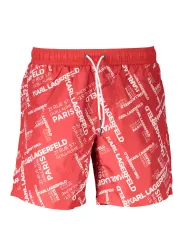 "Karl Lagerfeld Beachwear Badehosen im Sale | Karl Lagerfeld Beachwear KL20MBM08_8E49A01_ROSSORED online kaufen"|Planet-Deluxe