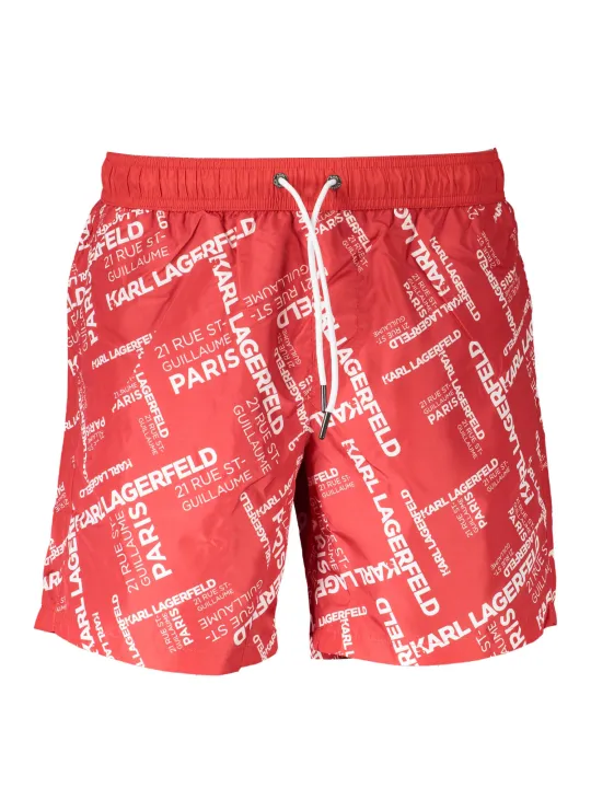 "Karl Lagerfeld Beachwear Badehosen im Sale | Karl Lagerfeld Beachwear KL20MBM08_8E49A01_ROSSORED online kaufen"|Planet-Deluxe
