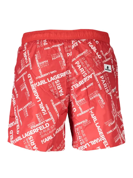 "Karl Lagerfeld Beachwear Badehosen im Sale | Karl Lagerfeld Beachwear KL20MBM08_8E49A01_ROSSORED online kaufen"|Planet-Deluxe