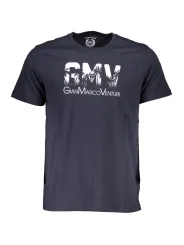 "GIAN MARCO VENTURI T-Shirts im Sale | Kurzarm T-Shirt Rundhals Logo Gian Marco Venturi Blau online kaufen"|Planet-Deluxe