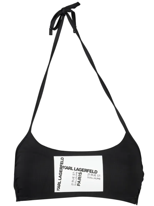 "Karl Lagerfeld Beachwear Badeanzüge & Bikinis im Sale | Gefütterter Badeanzug mit Polsterung und Kontrastdetails online kaufen"|Planet-Deluxe