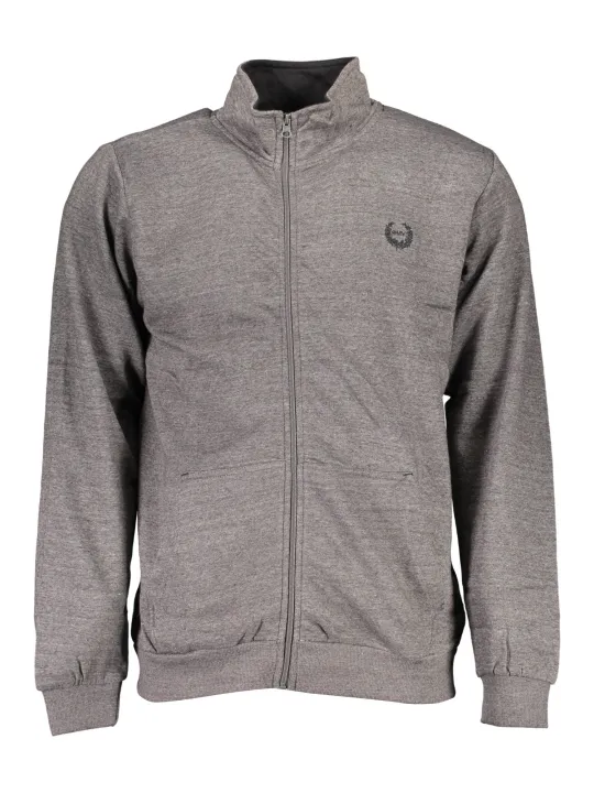 "GIAN MARCO VENTURI Startseite im Sale | GIAN MARCO VENTURI HERREN-SWEATSHIRT MIT ZIP-UP GRAU online kaufen"|Planet-Deluxe