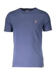 "AERONAUTICA MILITARE: Blaues Kurzarm-Outdoor-T-Shirt"