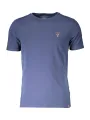 "AERONAUTICA MILITARE: Blaues Kurzarm-Outdoor-T-Shirt" "AERONAUTICA MILITARE: Blaues Kurzarm-Outdoor-T-Shirt"