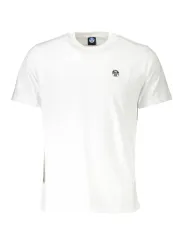 "North Sails T-Shirts im Sale | Kurzarm TShirt Rundhals Logo Applikation North Sails Weiß online kaufen"|Planet-Deluxe