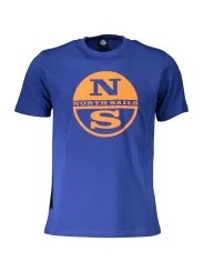 "North Sails T-Shirts im Sale | Kurzarmshirt Rundhals Logo Blau North Sails  online kaufen"|Planet-Deluxe