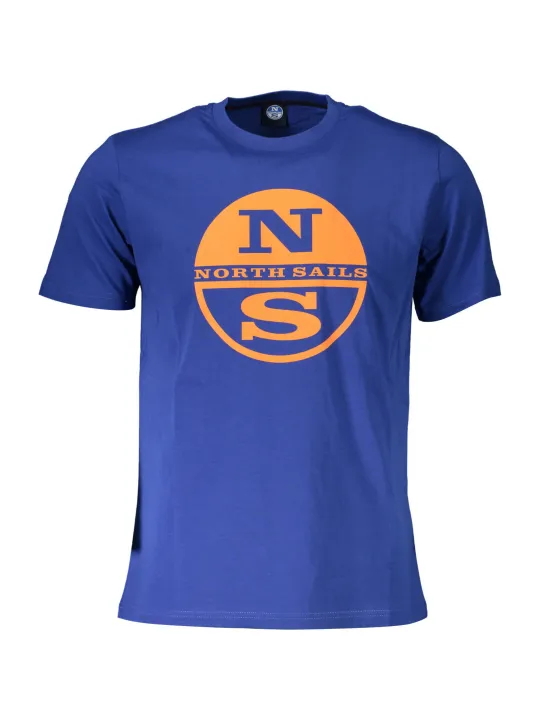 "North Sails T-Shirts im Sale | Kurzarmshirt Rundhals Logo Blau North Sails  online kaufen"|Planet-Deluxe