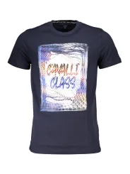 "Cavalli Class T-Shirts im Sale | Cavalli Class QXT61OJD060_058544B_BLU04926 Blau online kaufen"|Planet-Deluxe