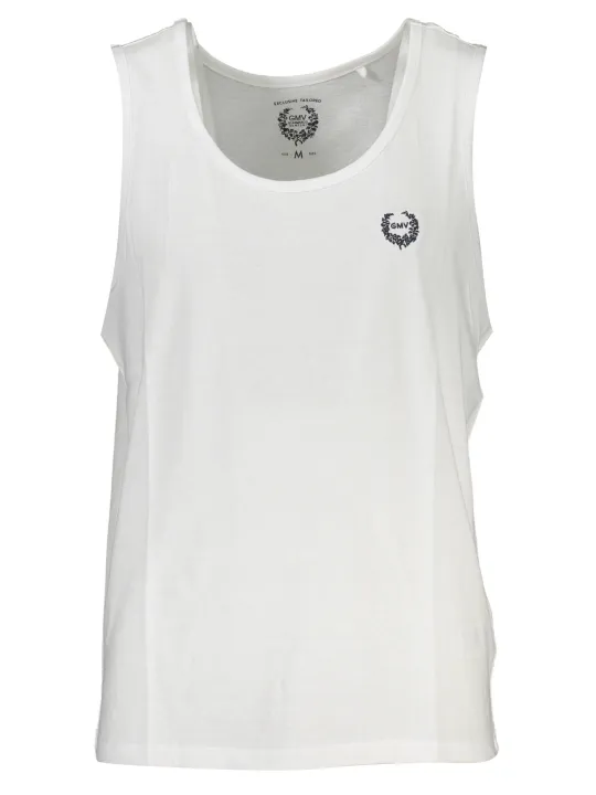 GIAN MARCO VENTURI Rundhals-Tanktop mit Sticklogo