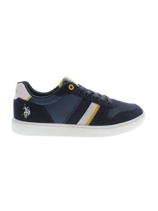 "US Polo Sportschuh Blau - Kontrastdetails & Logo, Sneakers"