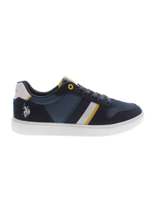 "US Polo Sportschuh Blau - Kontrastdetails & Logo, Sneakers"