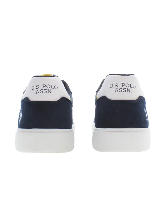 "US Polo Sportschuh Blau - Kontrastdetails & Logo, Sneakers"