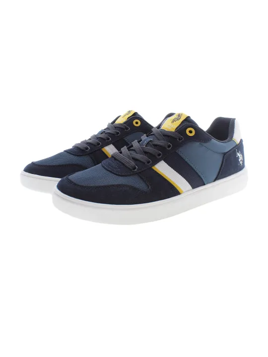 "US Polo Sportschuh Blau - Kontrastdetails & Logo, Sneakers"