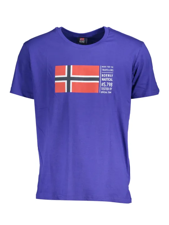 "NORWAY 1963 T-Shirts im Sale | NORWAY 1963 LOGO T-SHIRT BLAU RUNDHALS KURZARM DRUCK online kaufen"|Planet-Deluxe