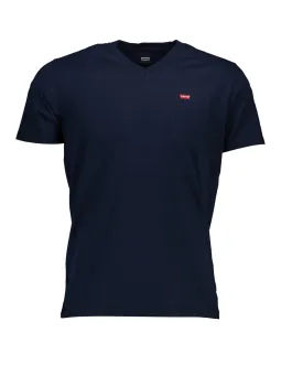 Levis VNeck Logo TShirt Kurzarm Blau