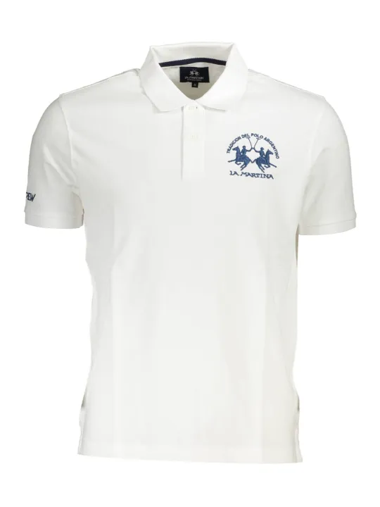 "La Martina Poloshirt: Kurzarm, Stickerei & Logo"