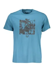 "GIAN MARCO VENTURI T-Shirts im Sale | Blaues Logo TShirt Rundhals Gian Marco Venturi Kurzarm online kaufen"|Planet-Deluxe