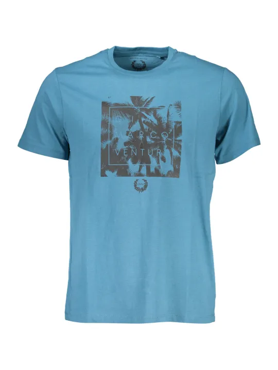 "GIAN MARCO VENTURI T-Shirts im Sale | Blaues Logo TShirt Rundhals Gian Marco Venturi Kurzarm online kaufen"|Planet-Deluxe