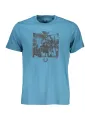 "GIAN MARCO VENTURI T-Shirts im Sale | Blaues Logo TShirt Rundhals Gian Marco Venturi Kurzarm online kaufen"|Planet-Deluxe