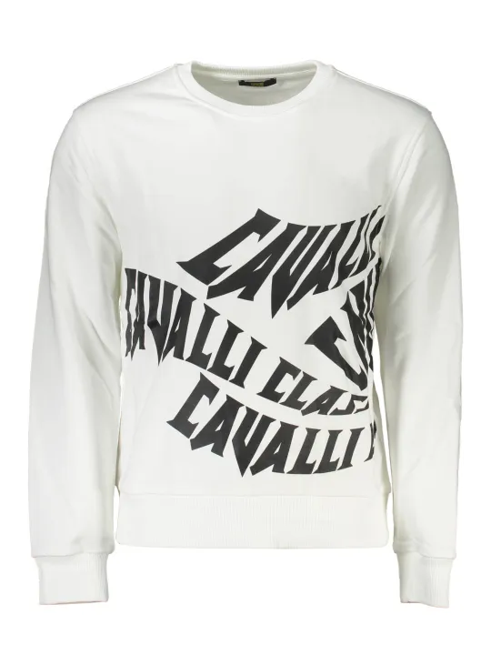 "Cavalli Class Sweatshirts im Sale | Cavalli Class QXT65BCF062_4808E3A_BIANCO0005 online kaufen"|Planet-Deluxe