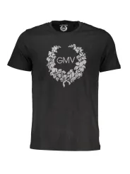 "GIAN MARCO VENTURI T-Shirts im Sale | Kurzarmshirt Rundhals Logo Gian Marco Venturi Schwarz online kaufen"|Planet-Deluxe