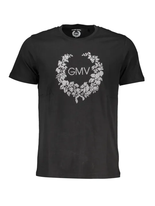 "GIAN MARCO VENTURI T-Shirts im Sale | Kurzarmshirt Rundhals Logo Gian Marco Venturi Schwarz online kaufen"|Planet-Deluxe