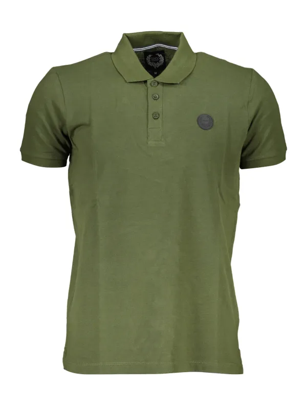 "Grünes Gian Marco Venturi Poloshirt mit Logo-Applikation"
