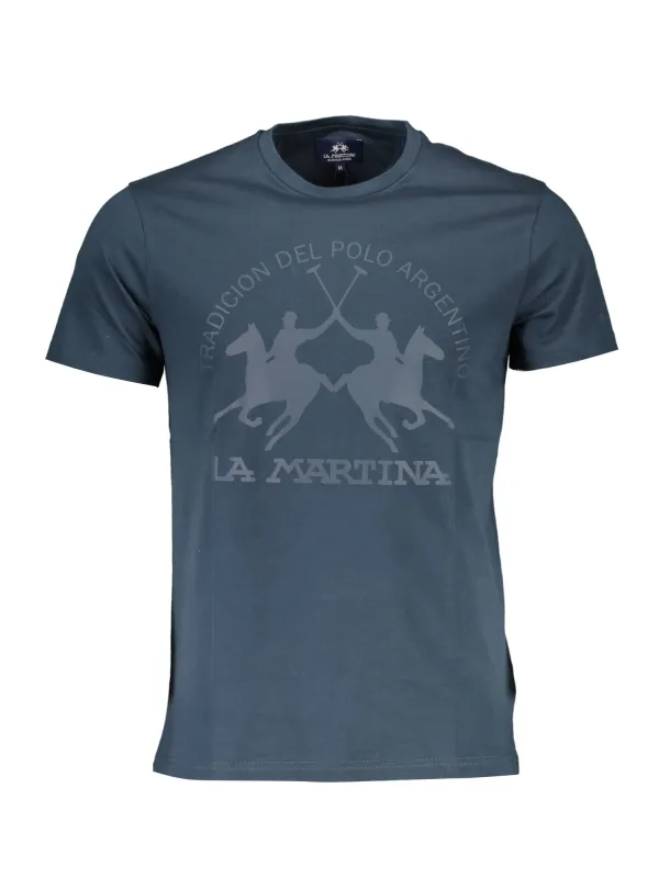"LA MARTINA T-Shirts im Sale | La Martina Blau Rundhals TShirt mit Logo Druck online kaufen"|Planet-Deluxe "LA MARTINA T-Shirts im Sale | La Martina Blau Rundhals TShirt mit Logo Druck online kaufen"|Planet-Deluxe