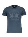 "LA MARTINA T-Shirts im Sale | La Martina Blau Rundhals TShirt mit Logo Druck online kaufen"|Planet-Deluxe