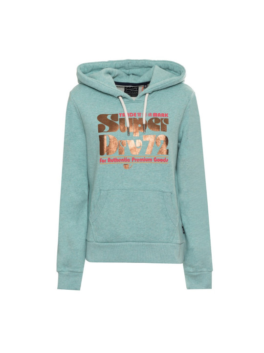 Grüner Superdry Kapuzenpullover für Damen