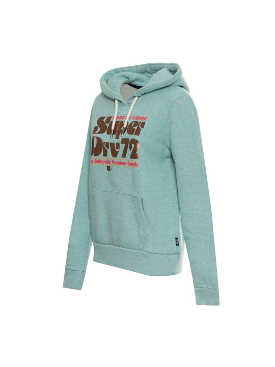 Grüner Superdry Hoodie mit Logo