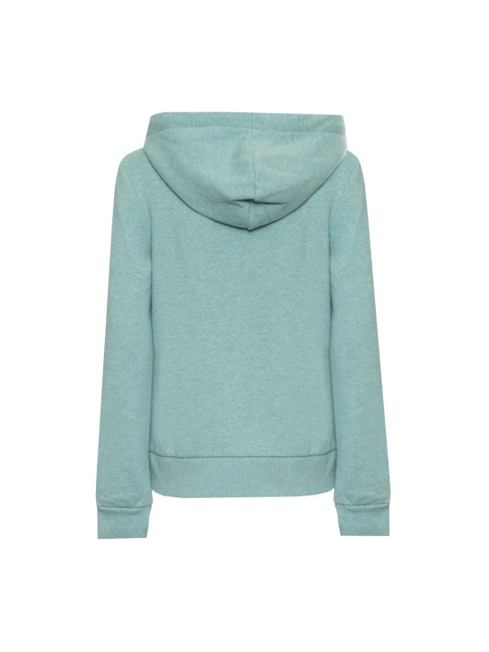 Grüner Kapuzenpullover mit Reißverschluss